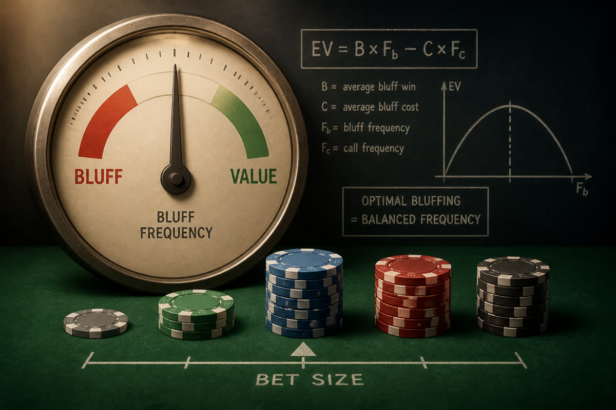 Bluffs that work: frequencies, not courage
