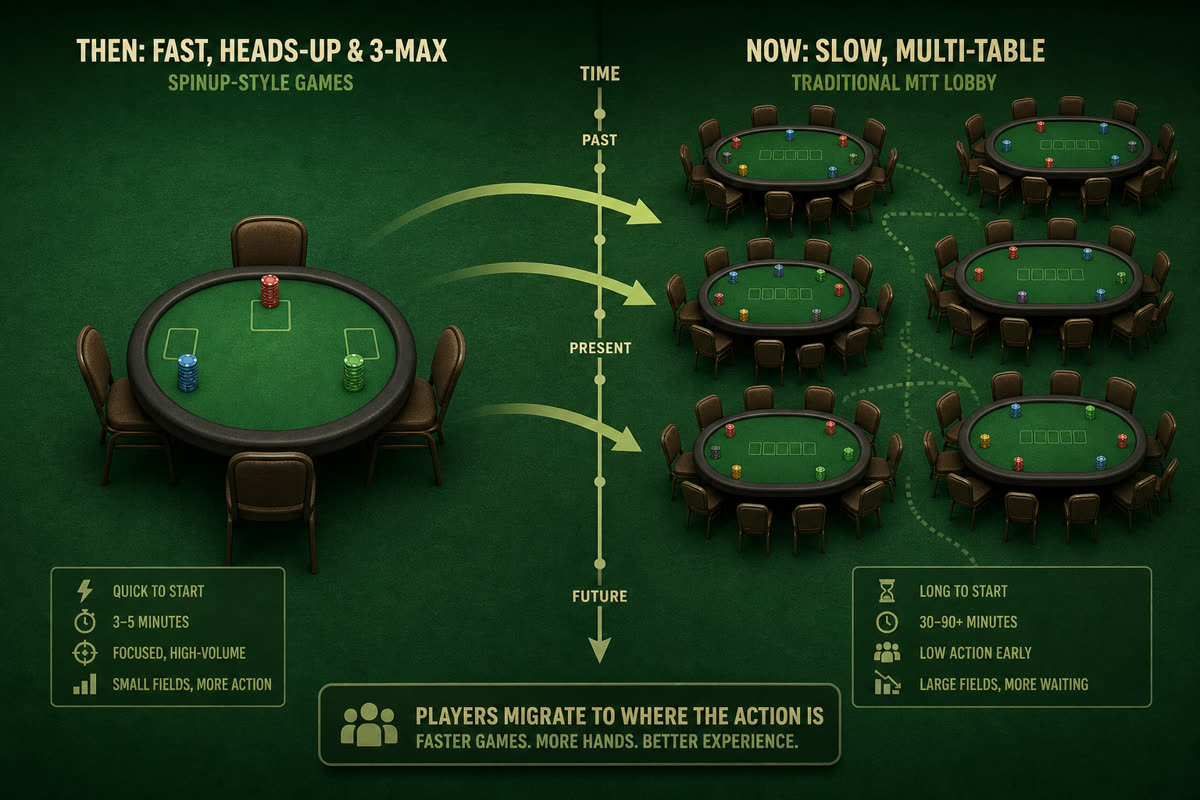 Short formats vs classic MTT: where the volume went